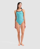 Women's Allover Swimsuit Challenge Back Water - Multi Black