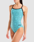 Women's Allover Swimsuit Challenge Back Water - Multi Black