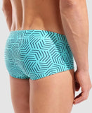Men's Allover Swim Low Waist Short Water - Multi Black