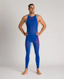 Men's Powerskin R-EVO+ Full Body Long Leg (Closed) Open Water Ocean Blue