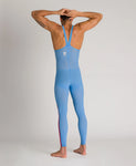 Pantalon Powerskin R-EVO+ pour hommes, jambe longue (fermée), eau libre, bleu océan