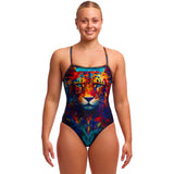 Women's One Piece Single Strap Wild Animal