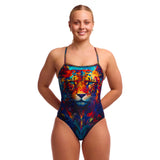 Women's One Piece Single Strap Wild Animal