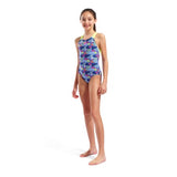 Marine-turquoise Starfish Lightdrop Back-meisjesmeisje