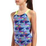 Marine-turquoise Starfish Lightdrop Back-meisjesmeisje