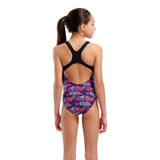 Marine-turquoise Starfish Lightdrop Back-meisjesmeisje