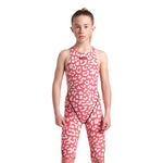 Girls' Powerskin ST Next OB leopard skin geranium