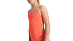 Girls' Team Swimsuit Challenge Solid bright coral