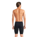 Men's Asymmetrical Design Swim Jammer Black-White