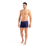 Men’s Double Graphic Swim Short Navy-Team Orange