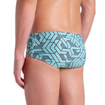 Men's Escape Swim Low Waist Short black-water-blue multi