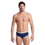 Maillot de bain Icons taille basse homme Marine-blanc-rouge