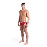 Men's Icons Swim Low Waist Red-White