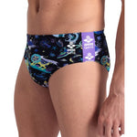 Men's Naito Fun Planet Swim Brief black multi