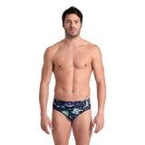 Men's Naito Fun Planet Swim Brief black multi