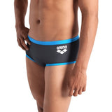 Men's One Low Waist Short Big Logo Asphalt - Turquoise