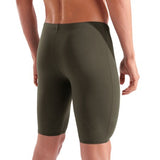 Men's Team Swim Jammer Solid Dark Sage - White