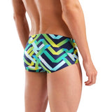 Men's Texture Swim Low Waist Short Navy - Multi