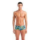 Men's Texture Swim Low Waist Short Navy - Multi