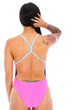 Womens SOLID VBACK End+ Pink Blue