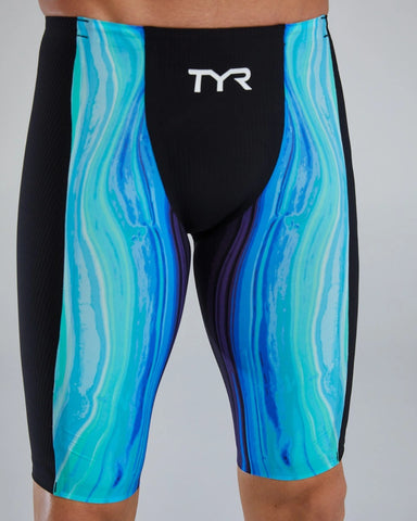 Mens TYR High Waist Shockwave Jammer Black Multi