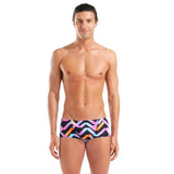 Men's Texture Swim Low Waist Short Black - Multi