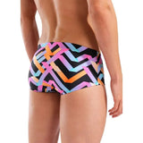 Men's Texture Swim Low Waist Short Black - Multi