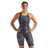 Women's TYR Thresher Akurra Open Back Kneesuit - Black