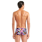 Men's Texture Swim Low Waist Short Black - Multi