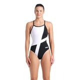 Arena Women's Diamond Swimsuit Lightdrop Back black-white