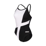 Arena Women's Diamond Swimsuit Lightdrop Back black-white