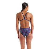 Women's Fireflow Swimsuit Challenge Back Navy - Team Red - White