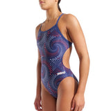 Women's Fireflow Swimsuit Challenge Back Navy - Team Red - White
