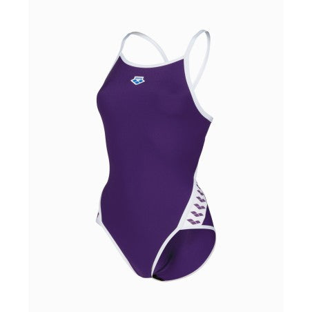 Women's Arena Icons Super Fly Back Solid Plum-white-plum