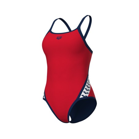 Arena Icons Super Fly Back Solid Red-marineblauw voor dames