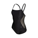 Arena Women's Mesh Panels Closed Back Black