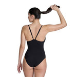 Arena Women's Mesh Panels Closed Back Black