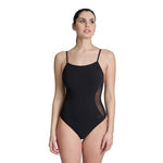 Arena Women's Mesh Panels Closed Back Black