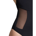 Arena Women's Mesh Panels Swim Pro Back Black