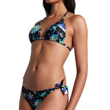 Women's Naito Fun Planet Bikini Triangle Black multi