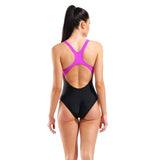 Arena Women's Nuance Swimsuit Swim Pro Back L Black - Very Fischia