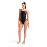 Arena Women's Nuance Swimsuit Swim Pro Back L Black - Very Fischia