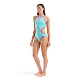 Arena Women's One Biglogo One Piece Water / Purple