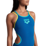 Women's One Double Cross Back One Piece blue-cosmo-softgreen