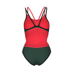 Women's One Double Cross Back sage-black-fluo red