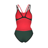 Women's One Double Cross Back sage-black-fluo red