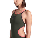 Women's One Double Cross Back sage-black-fluo red