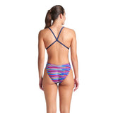 Arena Women's Racing Stripe Xcriss Cross navy multi-navy