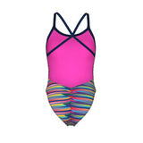 Arena Women's Racing Stripe Xcriss Cross navy multi-navy