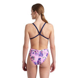 Arena Rose Texture-badpak XCross Back voor dames, multi roze-marineblauw